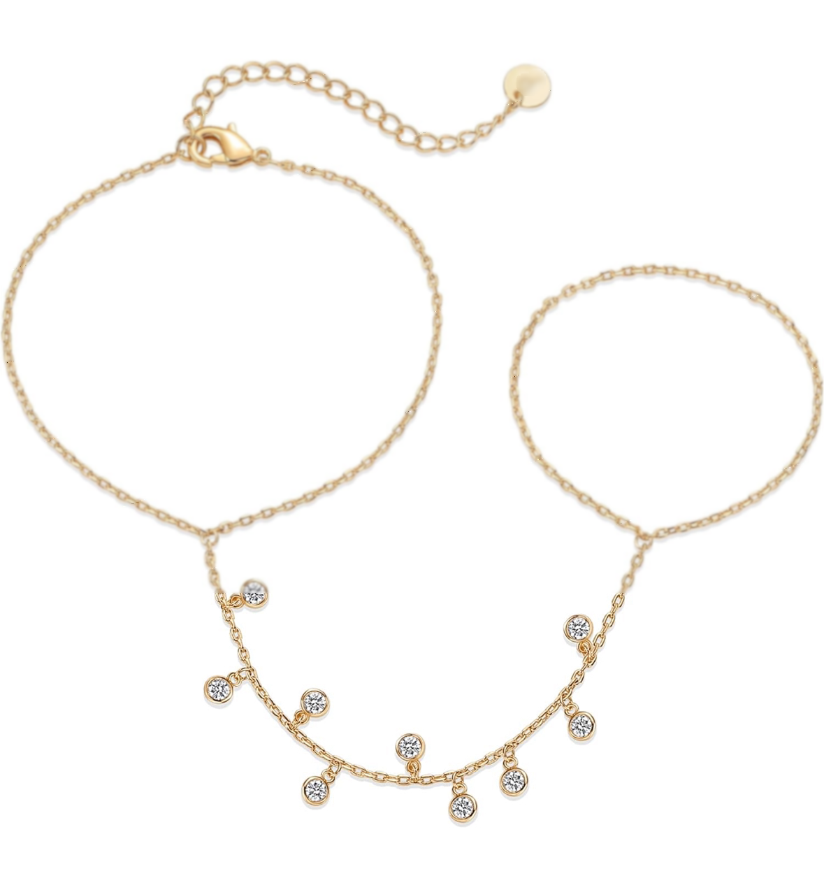 Remi Multi Diamond Handchain