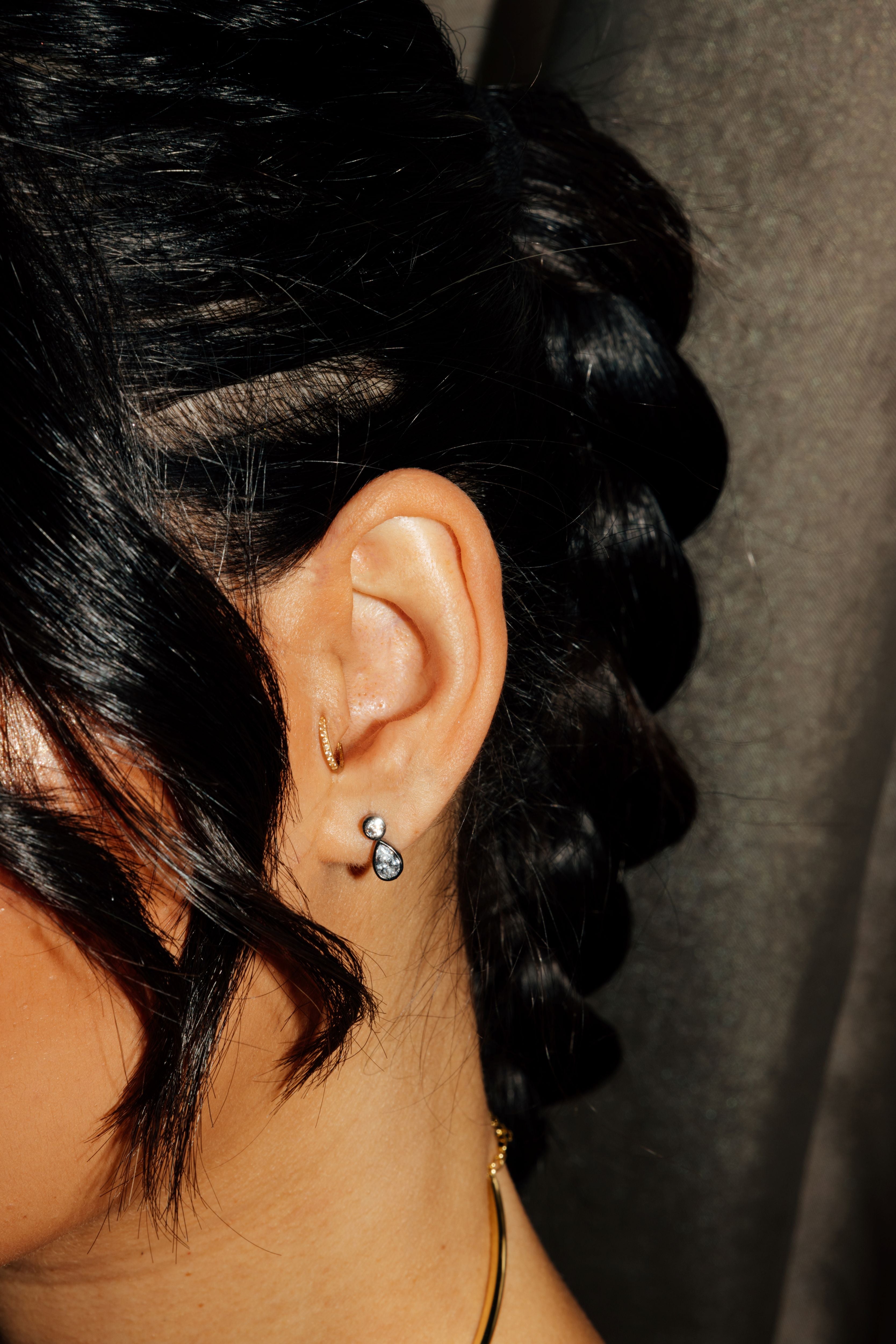 Noir Drops - Earrings
