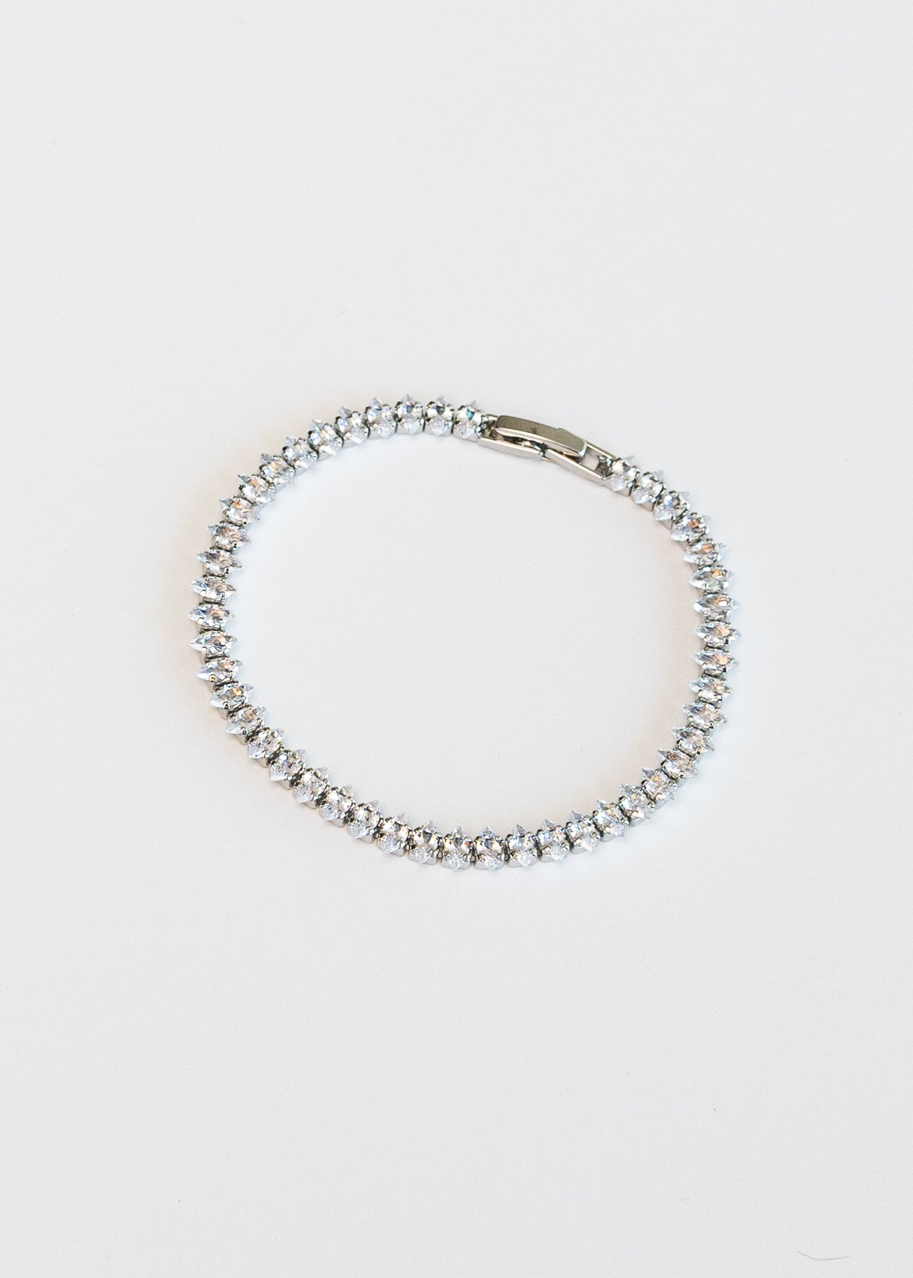 Olga - Tennis Bracelet (Silver)