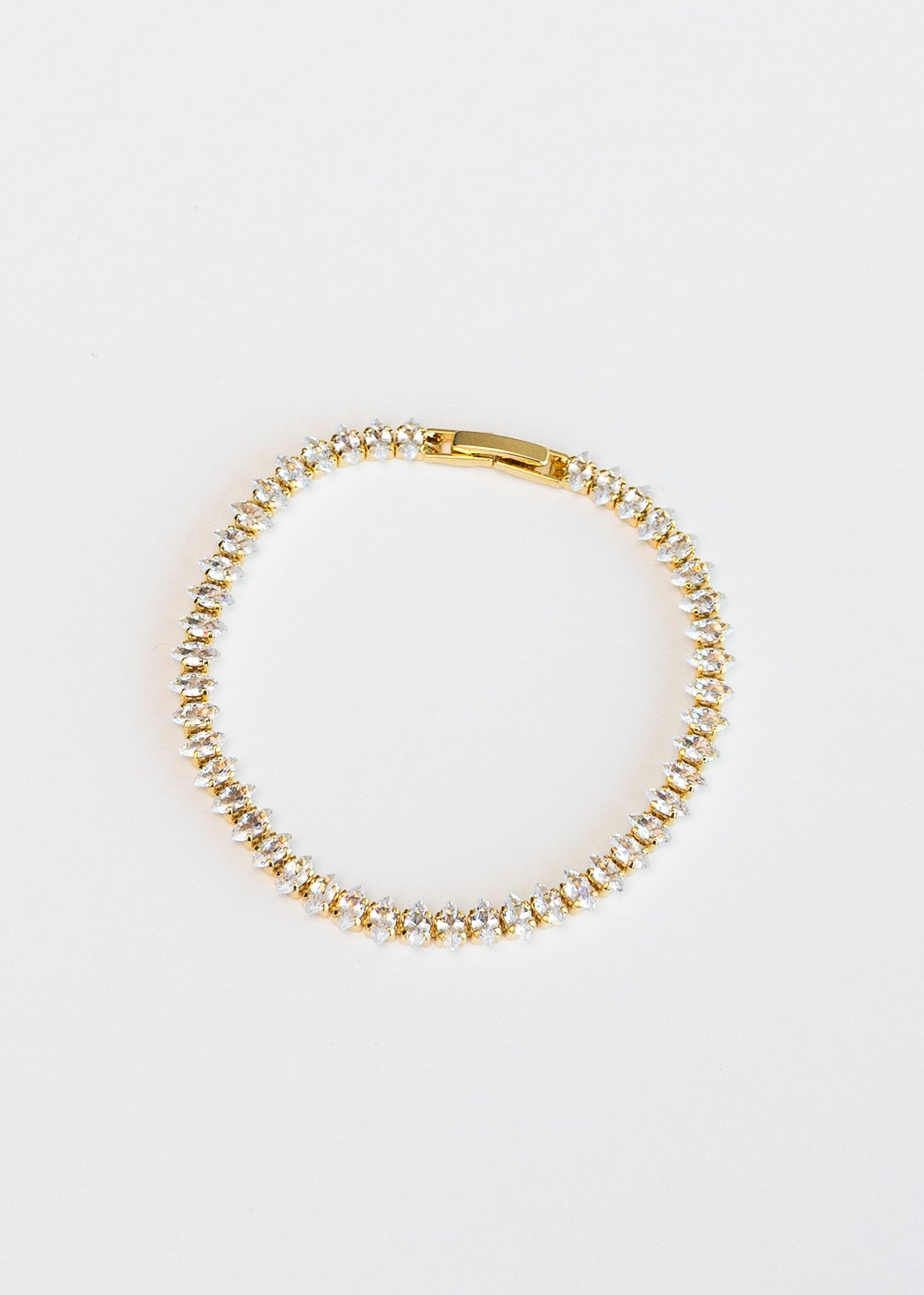 Olga - Tennis Bracelet (Gold)