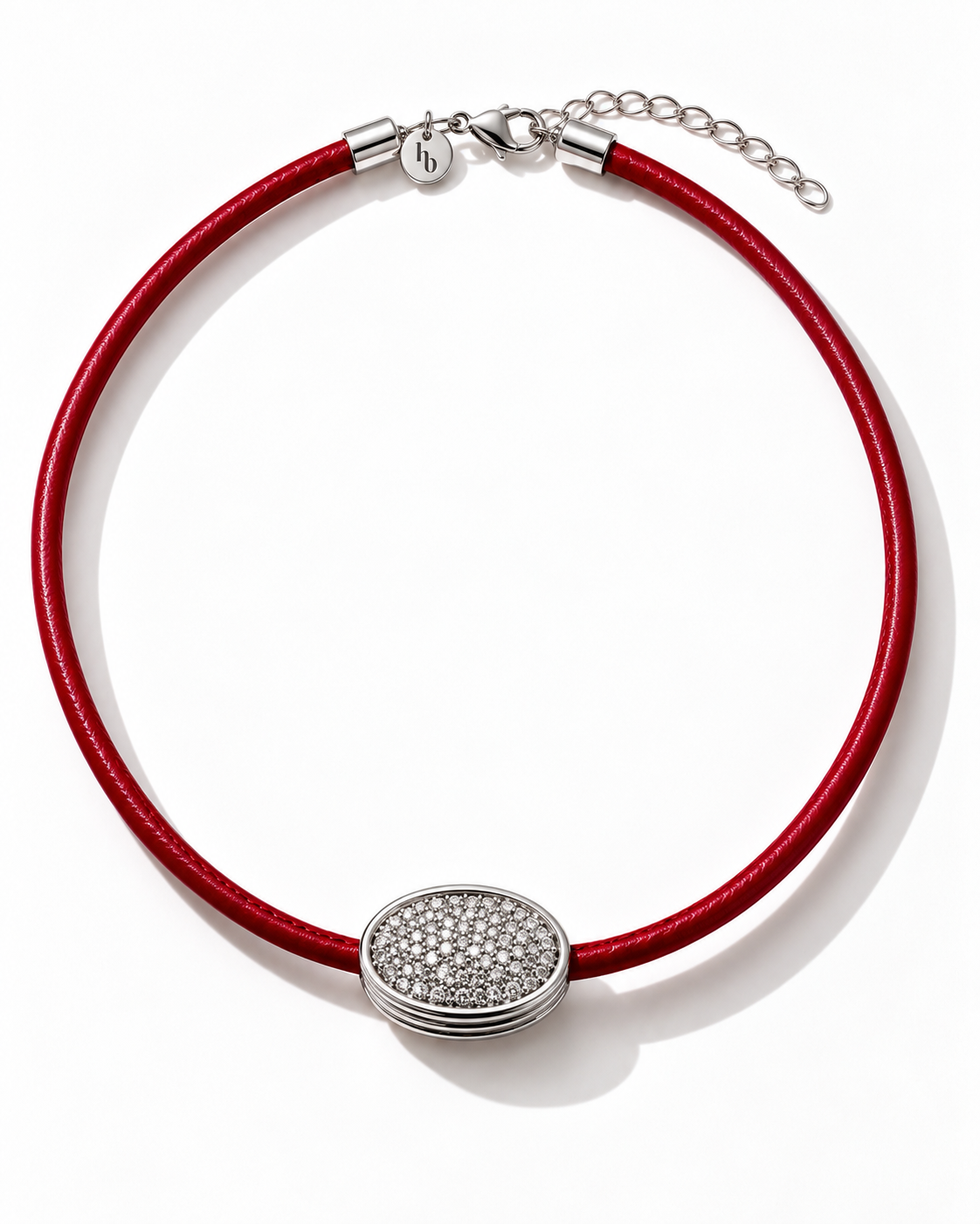 Ostra Choker – Silver / Red